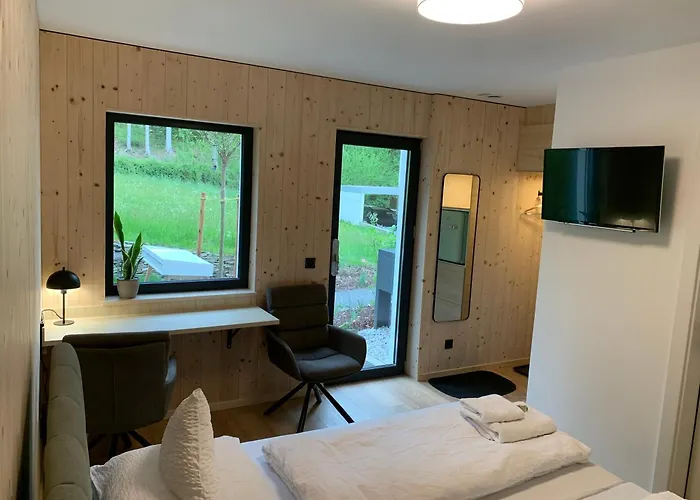 公寓 Waldblick - Neubau - Self-check-in - Kein Verkehr - Am Wald - Parkplaetze Vor Tuer - Or Double *